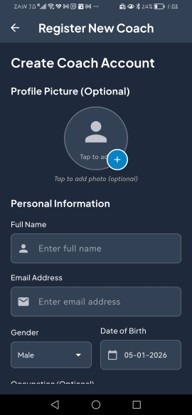 GYMini.fitness app screen placeholder 2
